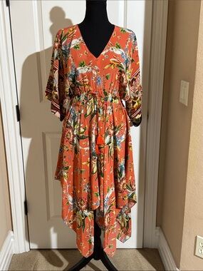 Maeve | Dresses | Anthropologie Maeve Belted Ginghamasymmetrical Dress Size Small